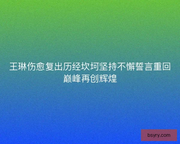 王琳伤愈复出历经坎坷坚持不懈誓言重回巅峰再创辉煌